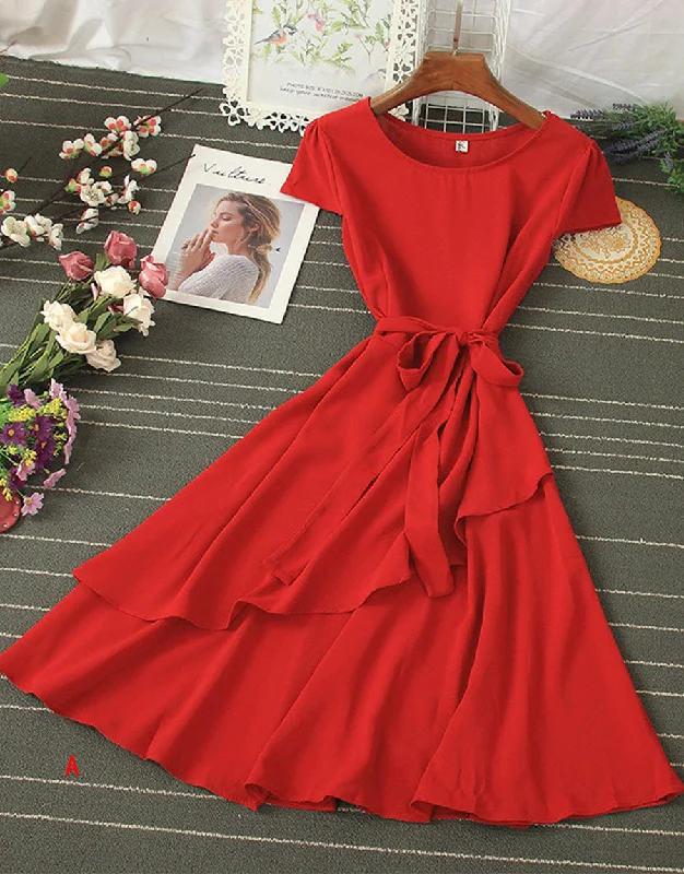 Cute chiffon short dress summer dress     S600