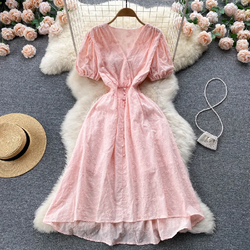 Cute v neck short dress A line fashion dress    S459