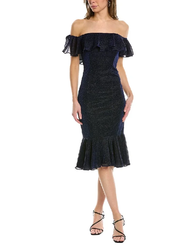 Rene Ruiz Off-The-Shoulder Cocktail Dress