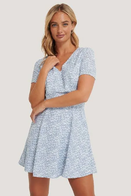 Tie Back Short Sleeve Dress