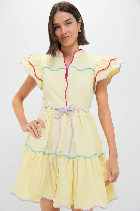 Yellow Baba Voyager Short Dress