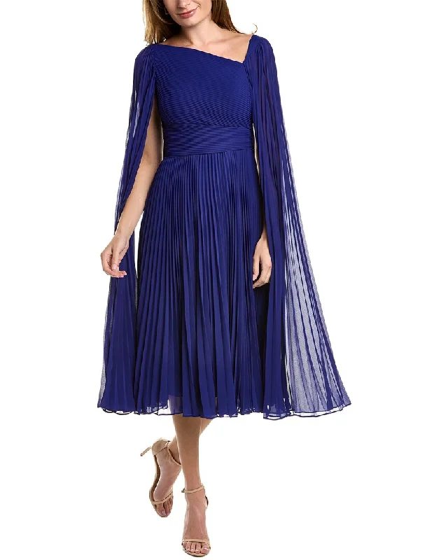 Teri Jon by Rickie Freeman Pleated Cocktail Dress