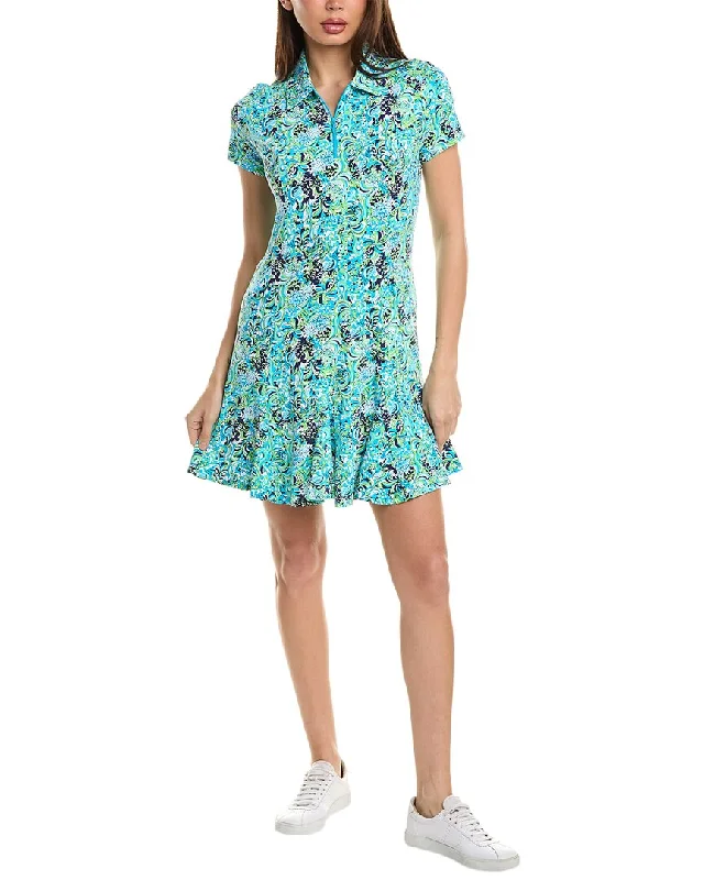 IBKUL Short Sleeve Godet Dress