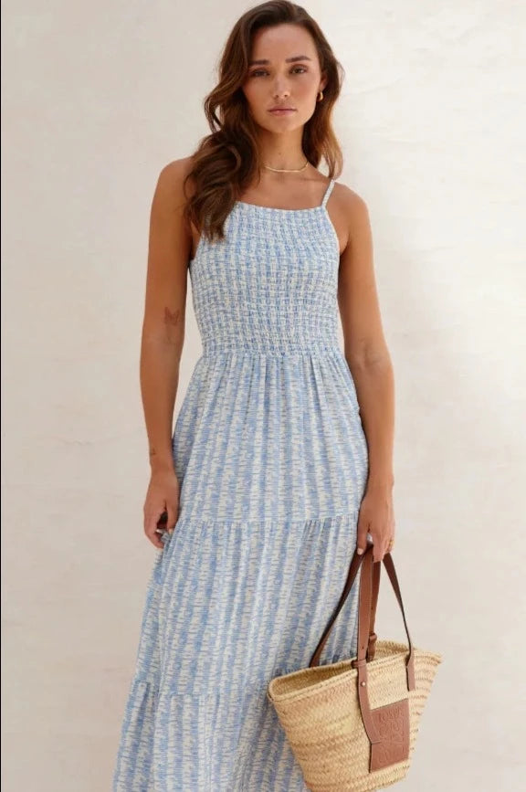 Charli Zoya Dress in Sky Print