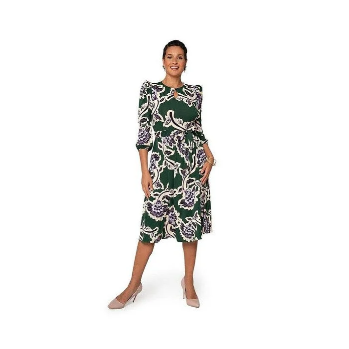 Leota Women's Iman Dress Green Size Medium