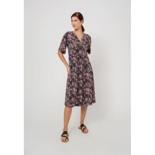 Leota Women's Zoe Dress In Confetti Floral Black