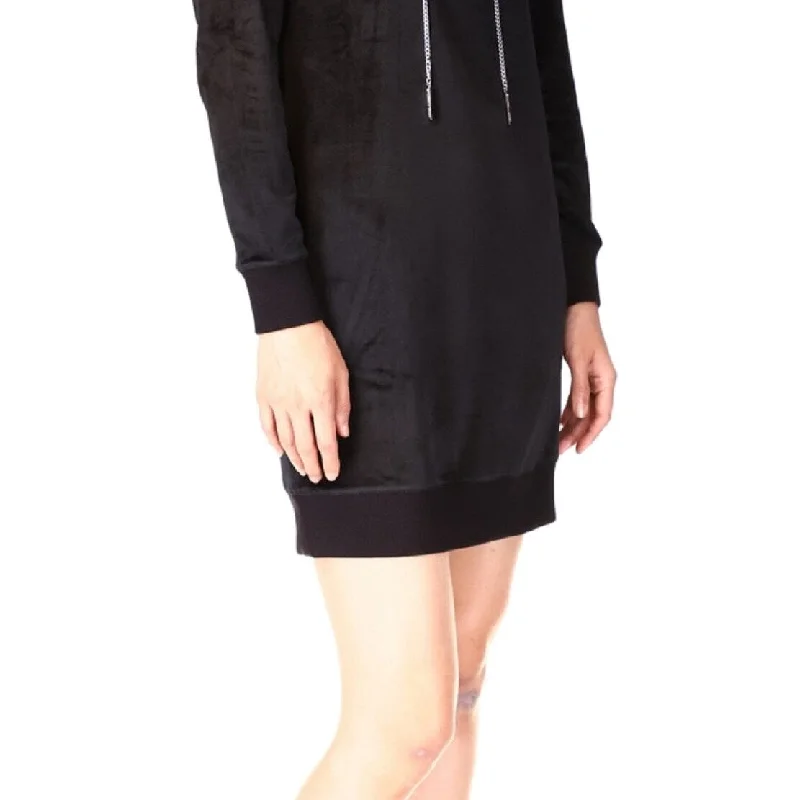 Michael Kors Women's Velour Tunic Dress Black Size X-Small