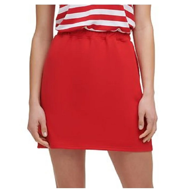 Tommy Hilfiger Women's Sport Striped Colorblocked Dress Red Size X-Small