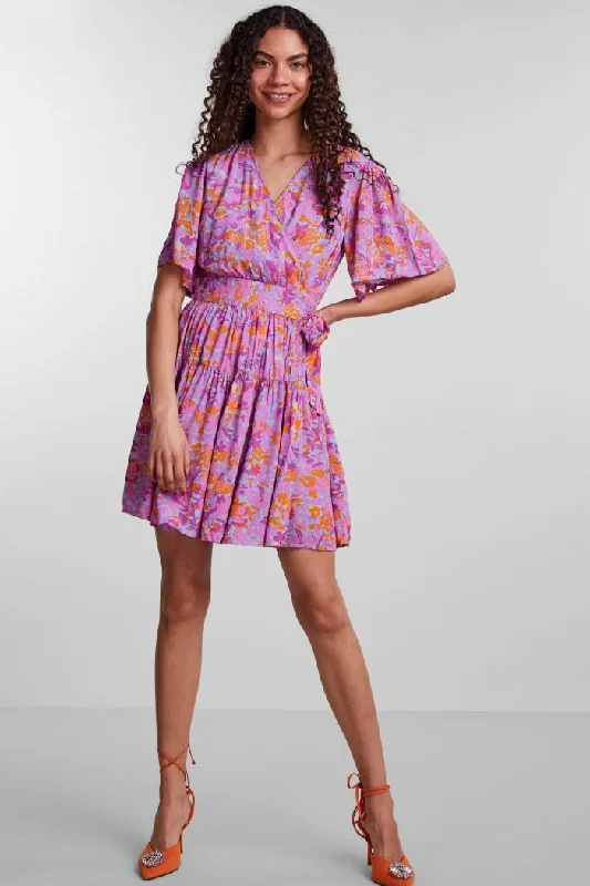 Y.A.S 2/4 PINK WRAP DRESS