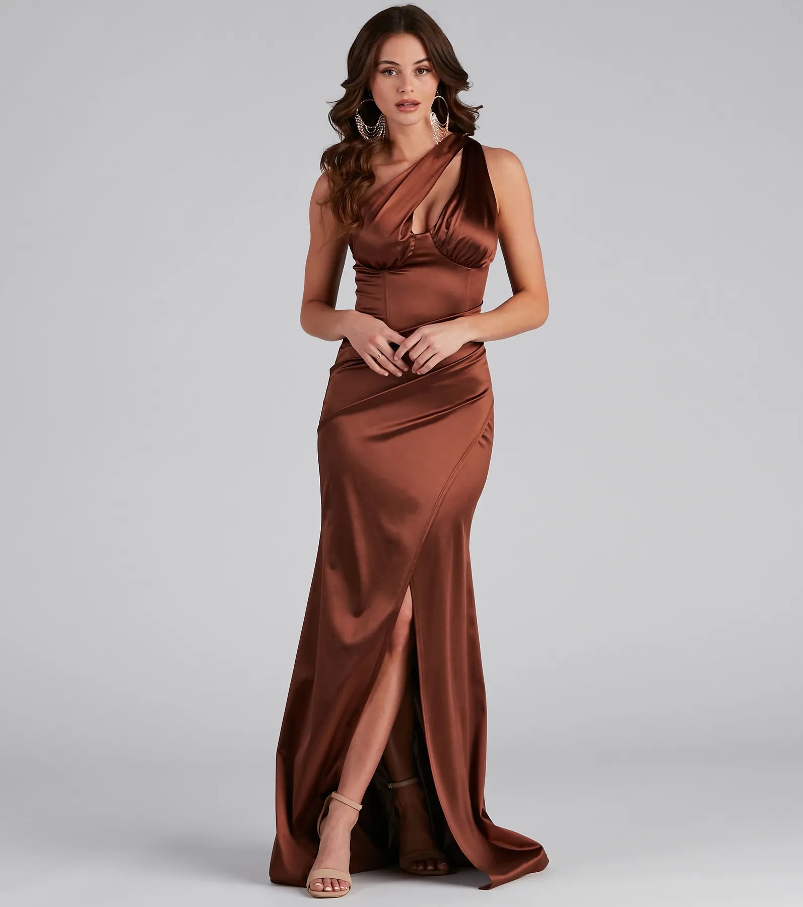 Brenda One-Shoulder Formal Dress