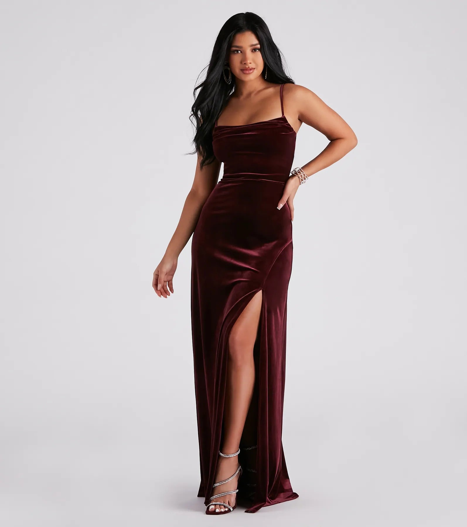 Elaine Formal Velvet A-Line Dress