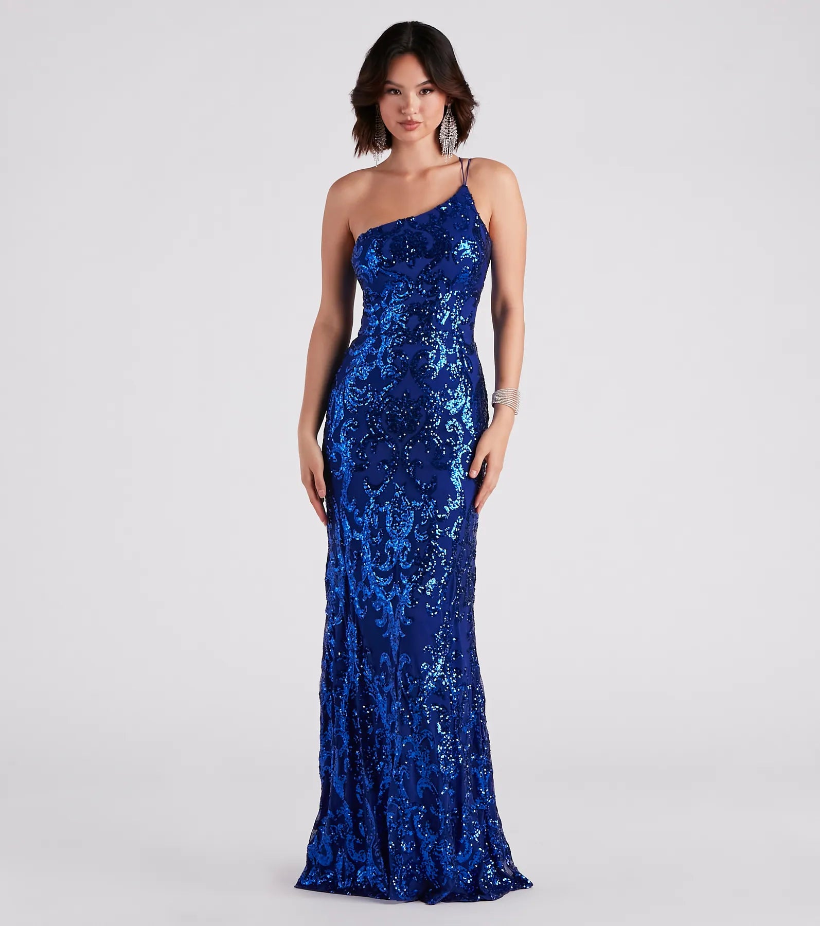 Eleanor Formal Sequin One Shoulder Dress