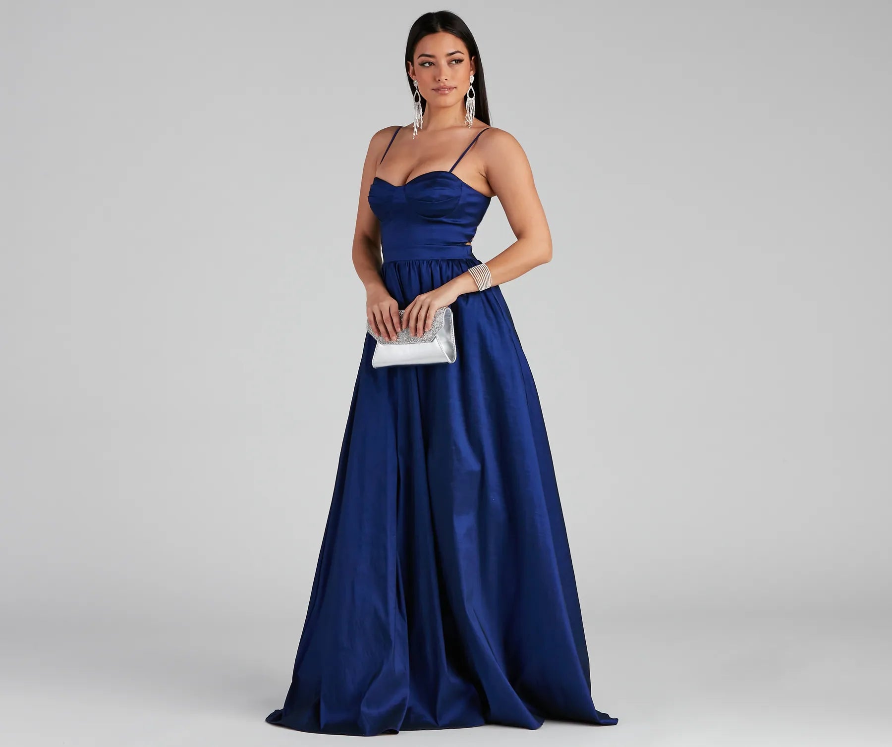 Helen Formal Bustier A-Line Long Dress