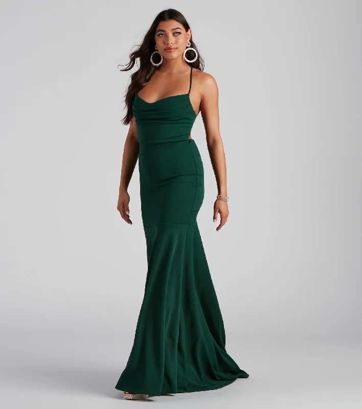 Kaiana Formal Crepe Mermaid Dress