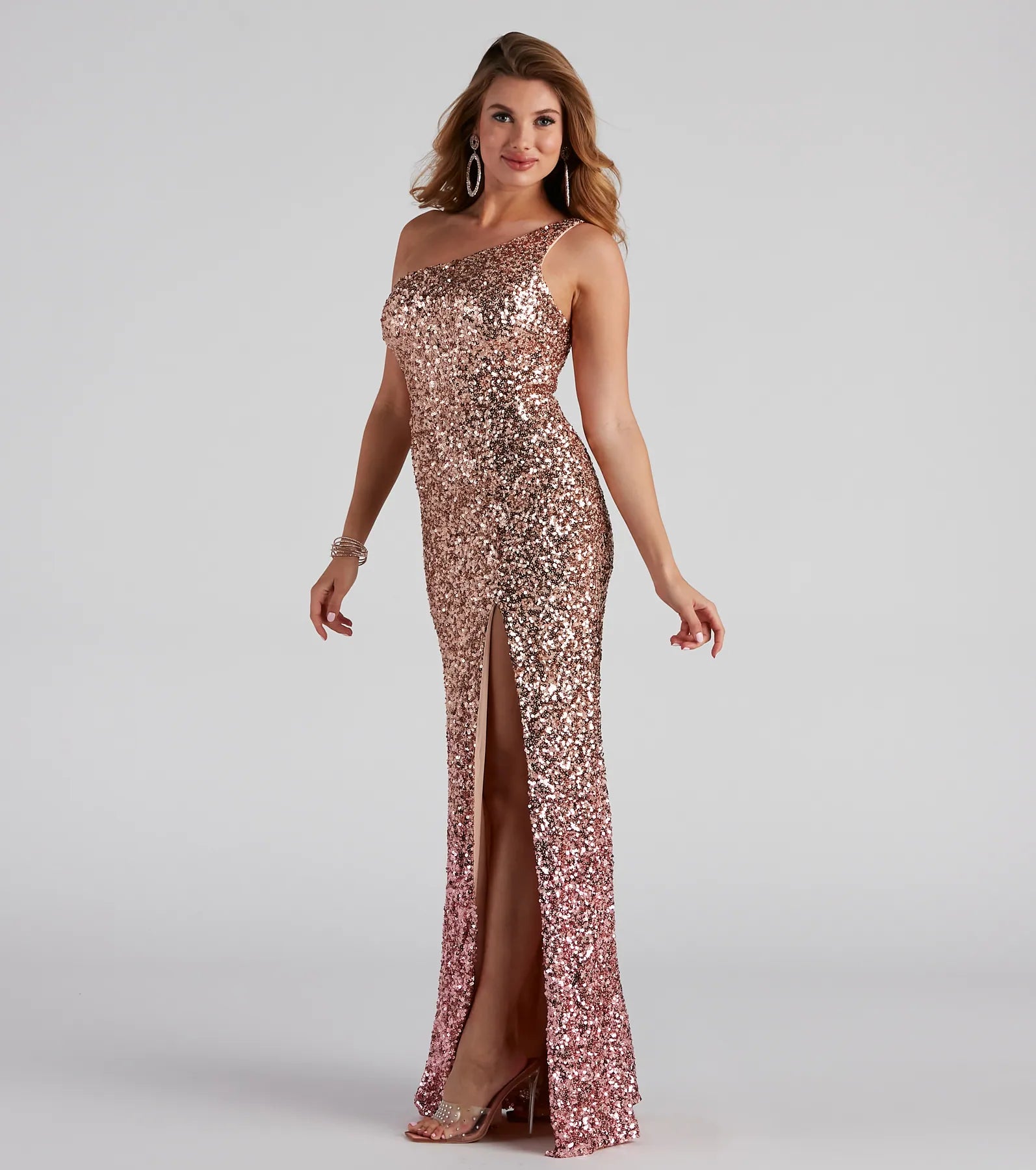 Lauren Formal Sequin Ombre Dress