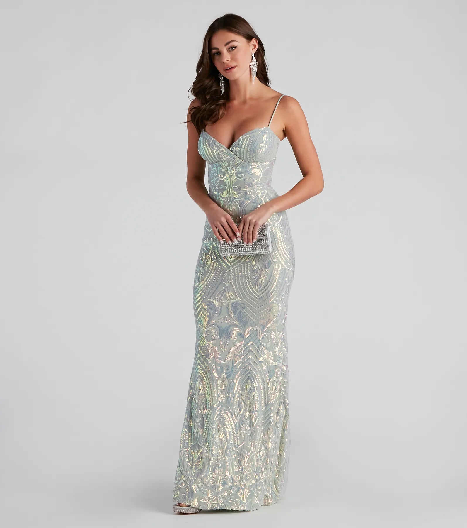 Teagan Sequin Slim-Fit Formal Dress