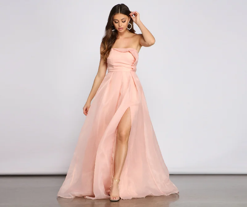 Zora Formal Strapless A-Line Dress