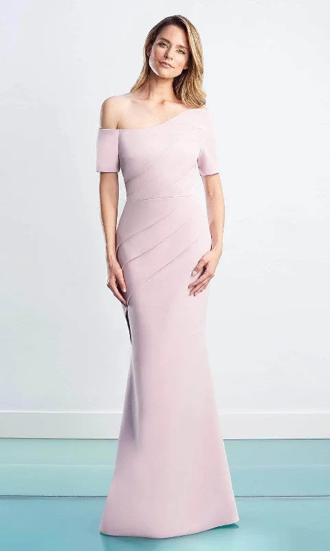 Alexander by Daymor - Asymmetric Pleated Evening Dress 1451