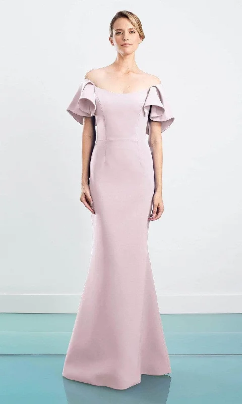 Alexander by Daymor - Flutter Sleeve Off Shoulder Evening Dress 1464