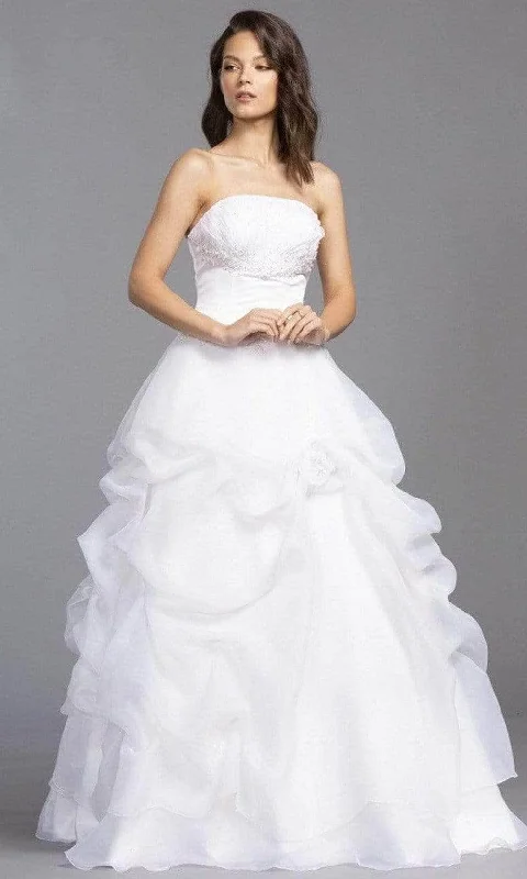 Aspeed Bridal - LH039 Strapless Ruffled Bridal Dress