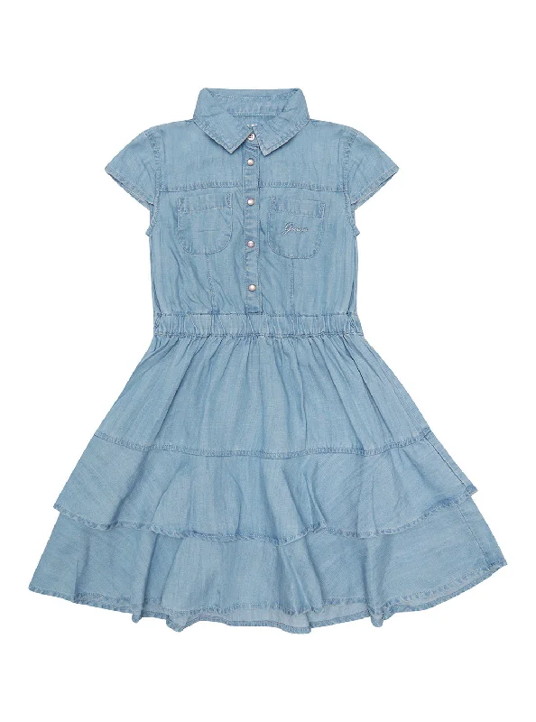 Blue Wash Denim Dress (2-7)